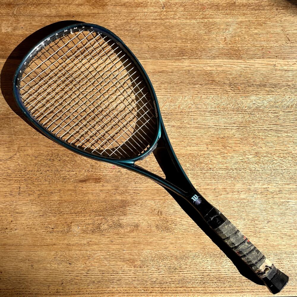 Wilson Sledge Hammer Teal Purple Black Tennis Racquet #4 4 1/2